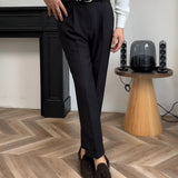 Klassische Hollywood Hose (mit Gürtel)